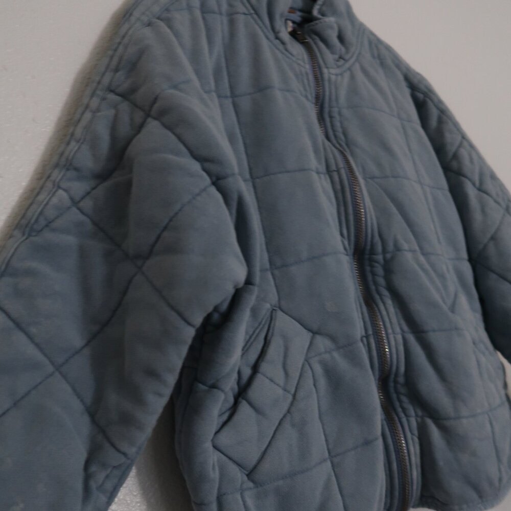 VGUC Free People Dolman Baby Blue Quilted Zip Up Jacket